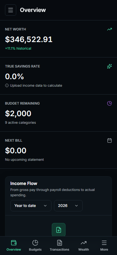 Trupence Mobile Dashboard
